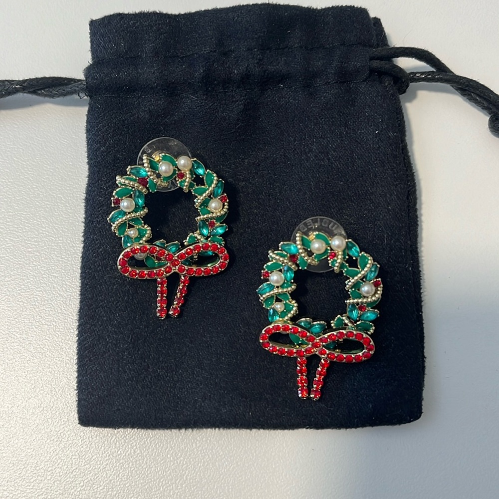 Bauble Bar Wreath Pierced Earrings